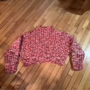 Free People Multicolor Cowl Neck Sweater